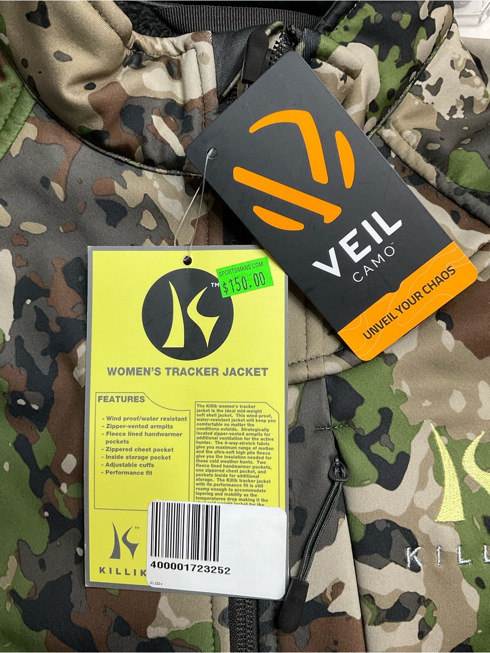 NWT Killik Women's Summit Camo Tracker Softshell Hunting Jacket Size Small - Picture 6 of 9